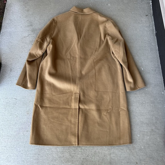 nwt calvin klein women's long pea coat wool blend camel tan size xxl - Picture 2 of 5